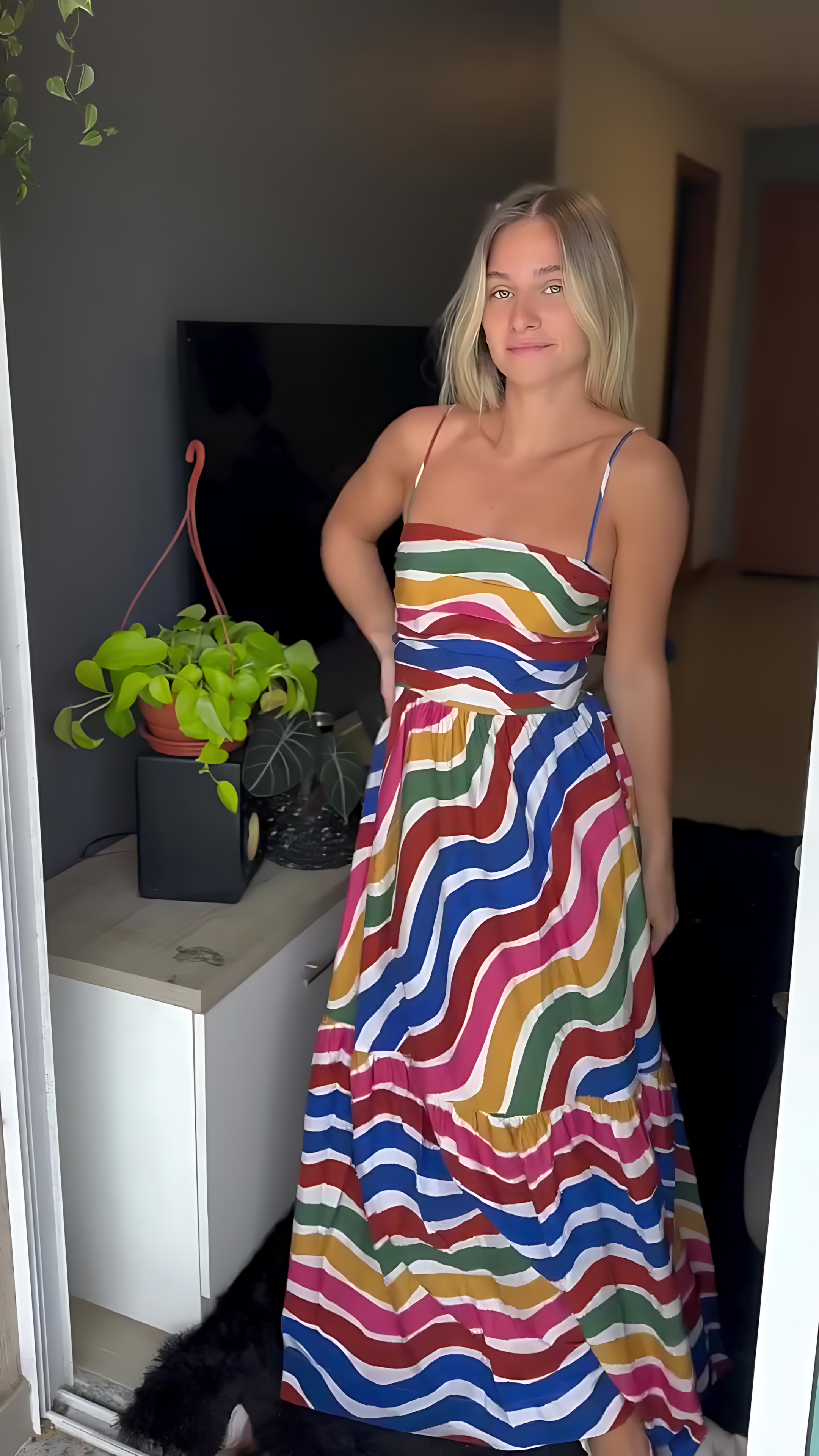 1368 | Vestido Rainbow Wave