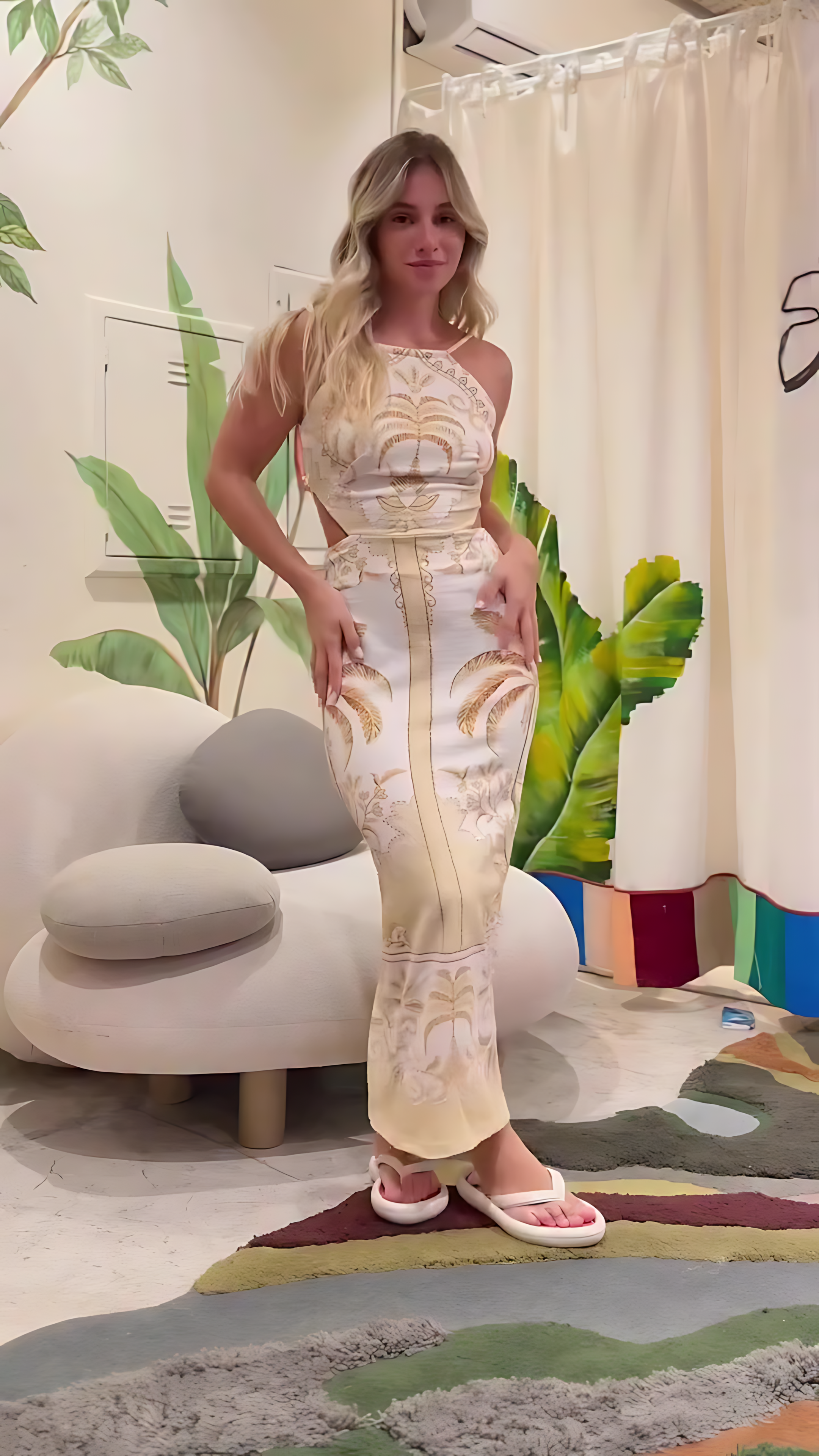 1239 | Vestido Golden Palm