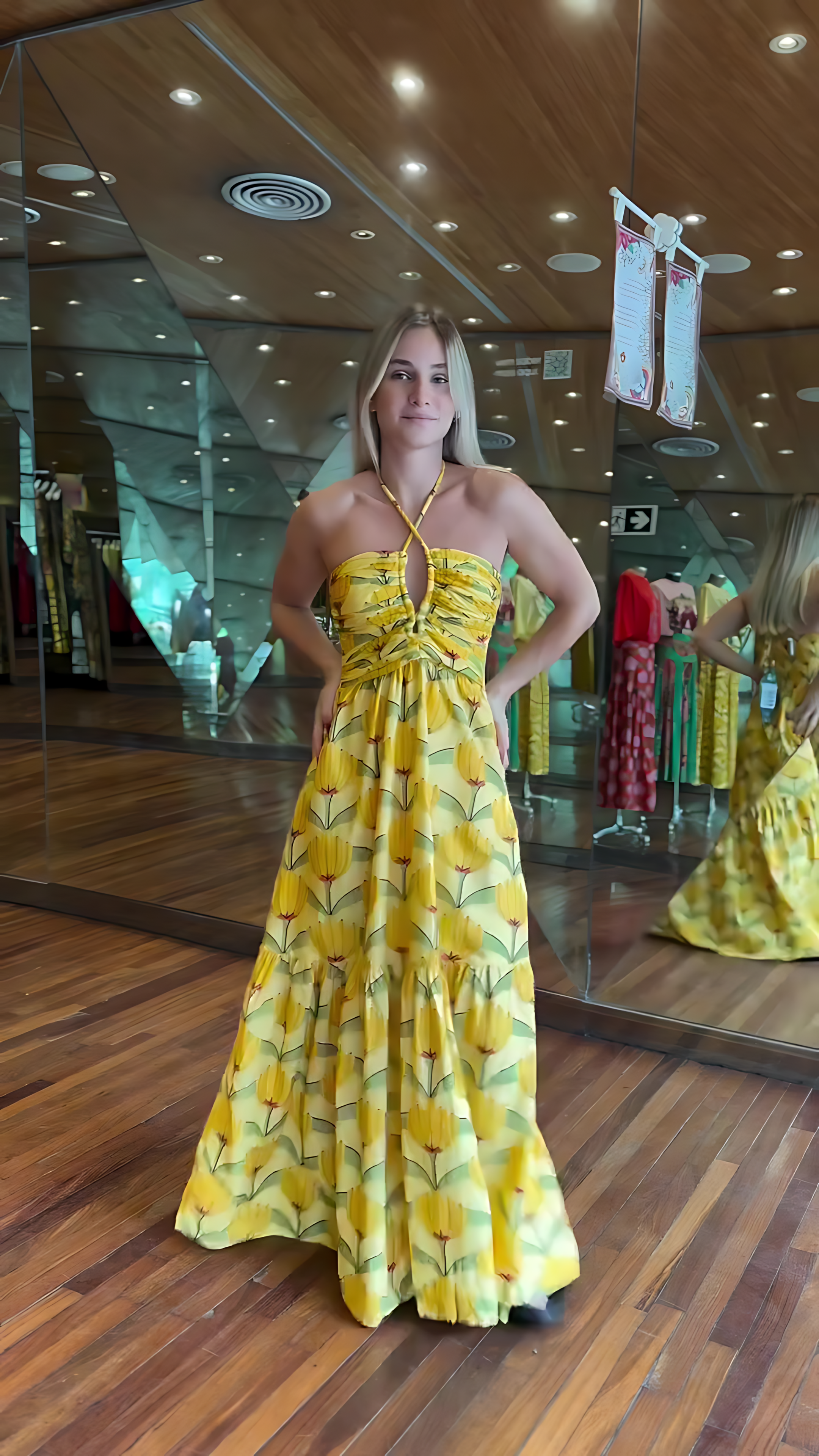 1325 | Vestido Yellow Bloom